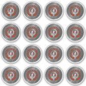 クランニコルソンクレスト&タータンチェックノット シール (正面)