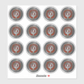 クランニコルソンクレスト&タータンチェックノット シール (シート)