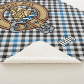 クランハイクリストオーバーチェックタータンチェック シェルパブランケット (3/4)