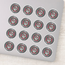 クランハイグクレスト&タータンチェックノット シール