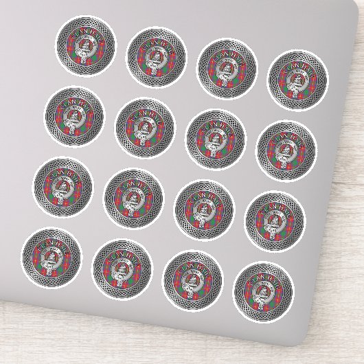 クランハイグクレスト&タータンチェックノット シール (詳細)