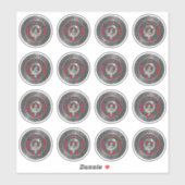 クランハイグクレスト&タータンチェックノット シール (シート)