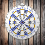 クランハネイタータンチェック ダーツボード<br><div class="desc">クラン伝統的ハネーモダンタータンチェック。シームレスなパターン。外輪カスタムの2つの文字領域。</div>