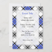 クランハネイタータンチェック 招待状 (裏面)