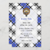 クランハネクレストオーバータータンチェック 招待状 (正面/裏面)