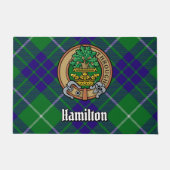 クランハミルトンクレストオーバータータンチェック ドアマット (正面)