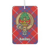 クランハミルトンクレストオーバーレッドタータンチェックエアーフレッシュナー カーエアーフレッシュナー (正面)