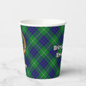 クランハミルトンクレストオーバー狩りタータンチェック紙カップ 紙コップ (左)