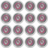 クランハミルトンクレスト&タータンチェックノットシール シール (正面)