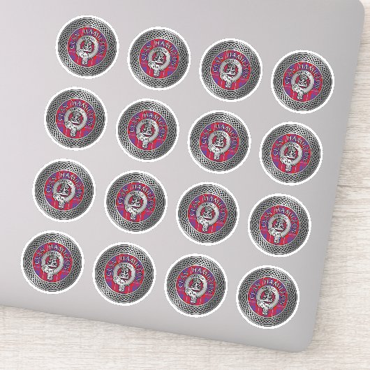 クランハミルトンクレスト&タータンチェックノットシール シール (詳細)