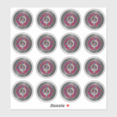 クランハミルトンクレスト&タータンチェックノットシール シール (シート)