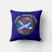 クランハミルトンタータンチェックノット&フラグ クッション (裏面)