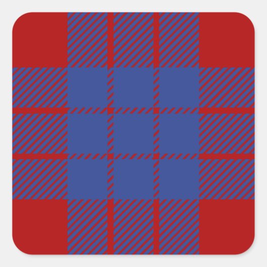 クランハミルトンタータンチェック スクエアシール (正面)