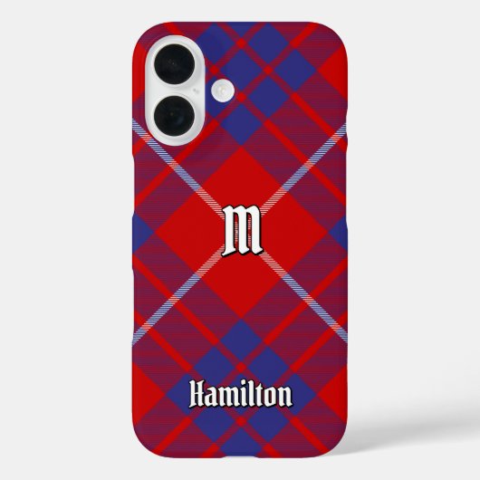 クランハミルトンレッドタータンチェックケースメイトiPhoneケース Case-Mate iPhoneケース (裏面)