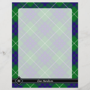 クランハミルトン狩りタータンチェックフライヤー チラシ