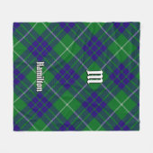 クランハミルトン狩りタータンチェックフリースブランケット フリースブランケット (正面(横))