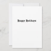 クランハミルトン紋章とタータンチェッククリスマスカード (裏面)