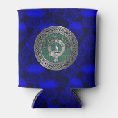 クランハンタークレスト&タータンチェックノット 缶クーラー (正面)