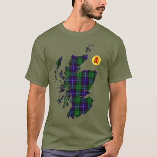 クランハンター[編集]タータンチェックマップ Tシャツ (正面)