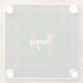 クランハーギスモノグラムのグラスコースター ガラスコースター (裏面)