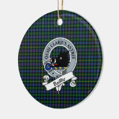 クランバイリー狩りバッジタータンチェックプレイド セラミックオーナメント (左)