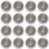 クランバクスタークレスト&タータンチェックノット シール (正面)