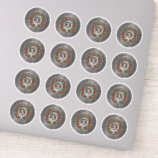 クランバクスタークレスト&タータンチェックノット シール (詳細)