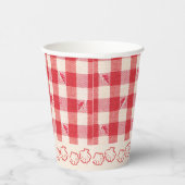 クランバケ・カジュアル・シーフード・クックアウト・ディナー・ギンガム 紙コップ (右)