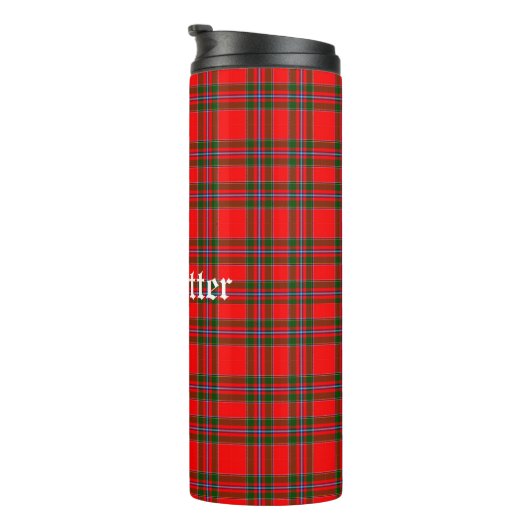 クランバタータータンチェックとカスタム文字 タンブラー (回転右)