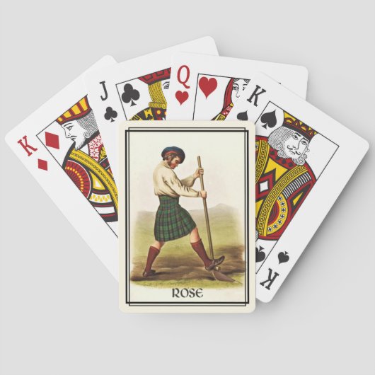 クランバラクラシックスコットランド自転車デッキ トランプ (裏面)