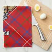 クランバラクレストオーバータータンチェック キッチンタオル (四つ折り)