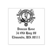 クランバラクレストバッジのカスタマイズ ラバースタンプ (インプリント)