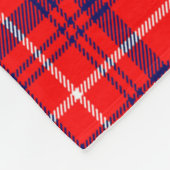 クランバラタータンチェックプレイド フリースブランケット (角)