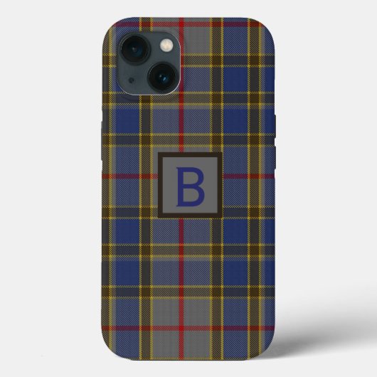 クランバルフォープレイドモノグラムの Case-Mate iPhoneケース (裏面)