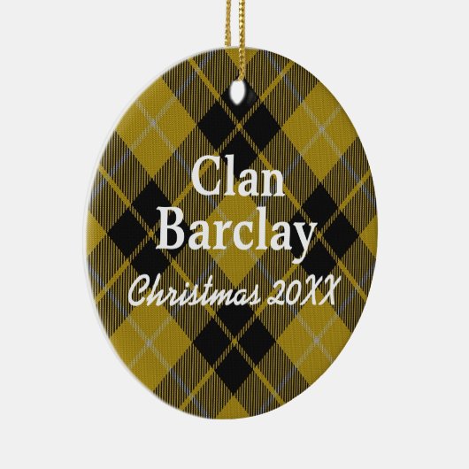 クランバークレイスコティッシュドレスタータンチェック セラミックオーナメント (右)