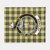 クランバークレイタータンチェックプレイド フリースブランケット (正面(横))