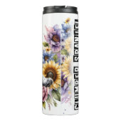 クランバースパニエル犬うれしそうなフローラダッシュ タンブラー (裏面)