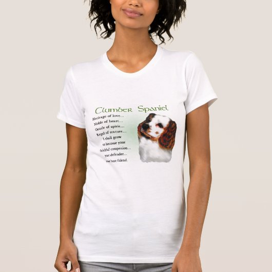 クランバースパニエル犬ギフト Tシャツ (正面)