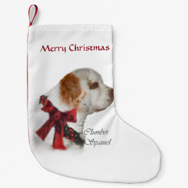 クランバースパニエル犬クリスマス スモールクリスマスストッキング