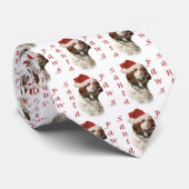 クランバースパニエル犬サンタポーズ ネクタイ (ロール)