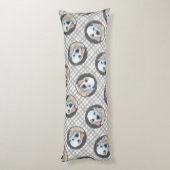 クランバースパニエル犬パピー絵を描ズオリジナルドッグアート ボディピロー (裏面 (縦))