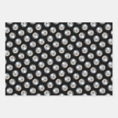 クランバースパニエル犬パピー絵を描ズオリジナルドッグアート ラッピングペーパーシート (正面3)