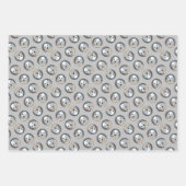 クランバースパニエル犬パピー絵を描ズオリジナルドッグアート ラッピングペーパーシート (正面)