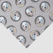 クランバースパニエル犬パピー絵を描ズオリジナルドッグアート 薄葉紙 (詳細)