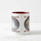 クランバースパニエル犬マグ ツートーンマグカップ (中央)