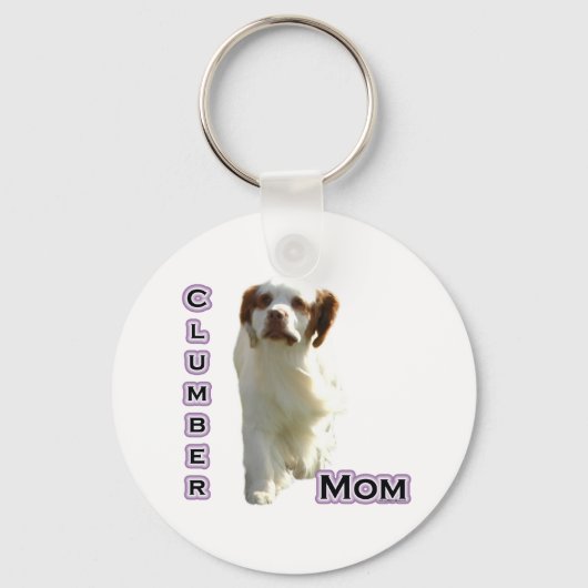 クランバースパニエル犬ママ4 - Keychain キーホルダー (正面)
