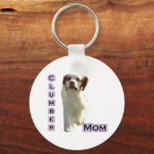 クランバースパニエル犬ママ4 - Keychain キーホルダー (正面)