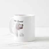 クランバースパニエル犬履歴デザイン コーヒーマグカップ (正面左)