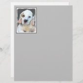 クランバースパニエル犬絵画ズ – かわいいオリジナルドッグアート (正面/裏面)