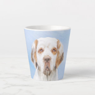 クランバースパニエル犬絵画ズ – かわいいオリジナルドッグアート カフェラテマグ
